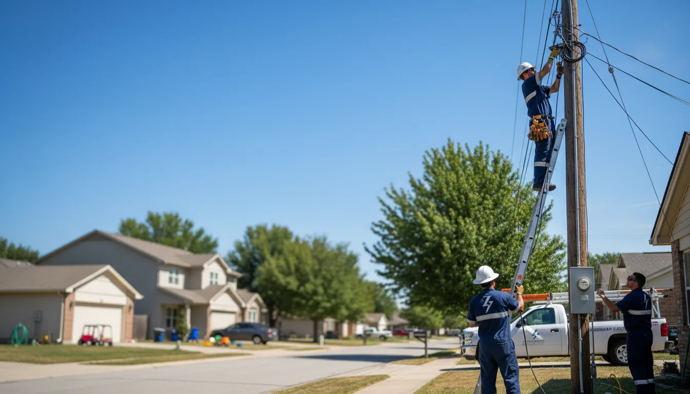 Residential electrician providing installation services in Eustis, NE